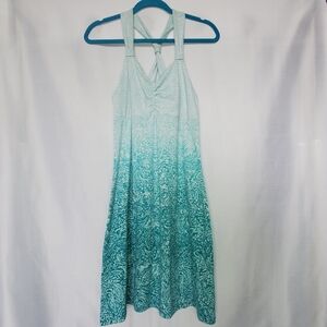 Turquoise Ombre Patterned Dakini Dress